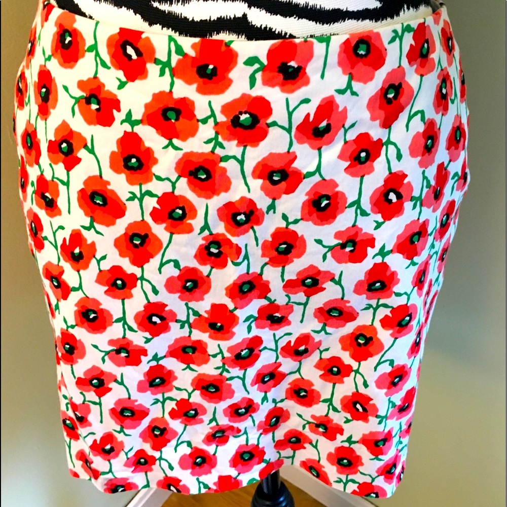 J. Crew stretch cotton skirt
